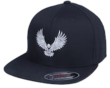 Charge Flat Brim Black Flexfit Fitted - Iconic