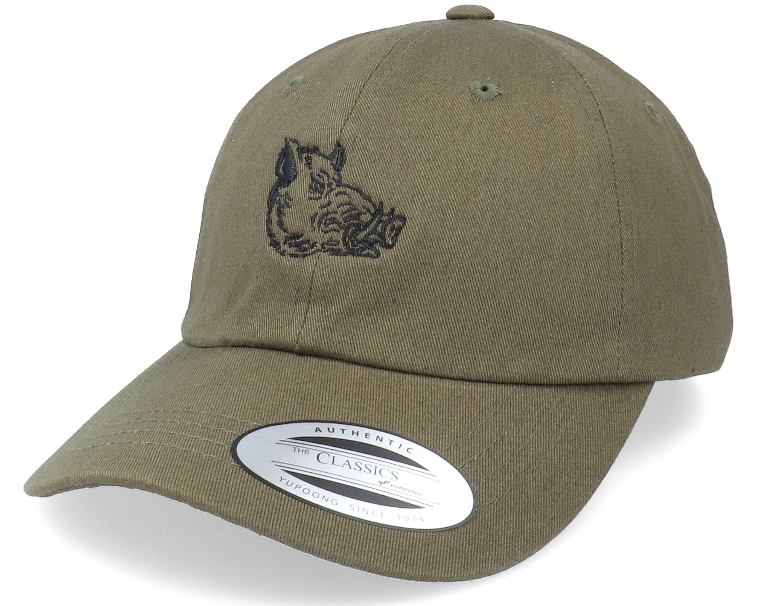 olive green dad cap