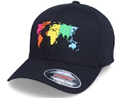 Rainbow World Black Flexfit