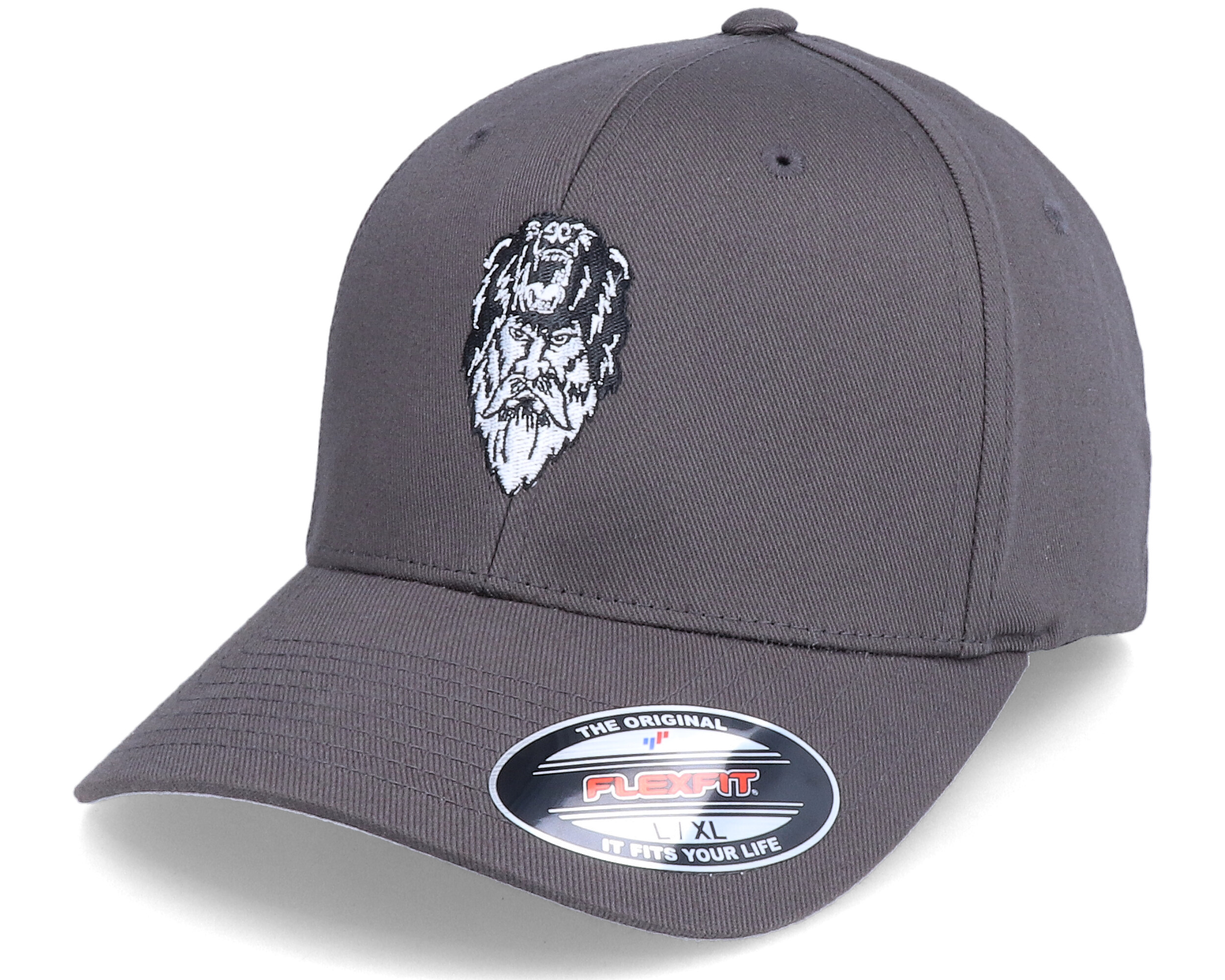 Bear Zerk Viking Shaman Dark Grey Flexfit - Vikings cap | Hatstoreworld.com