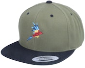 Flying Paper Parrot Coyote Olive/Black Snapback
