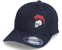Skull Punk Mohawk Black Flexfit - Iconic