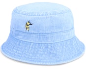 Tiny Bumble Bee Violin Light Blue Denim Bucket