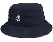 Tiny Sea Horse Saxophone Black Bucket