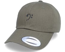 Bass Clef Olive Dad Cap - Abducted