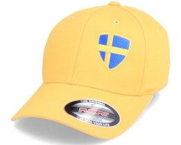 Kids Sweden Flag Shield Yellow Flexfit - Forza