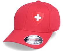 Kids Switzerland Flag Shield Red Flexfit - Forza