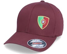 Portugal Flag Shield Maroon Flexfit - Forza