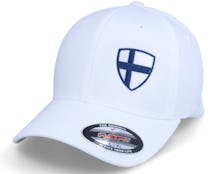 Finland Flag Shield White Flexfit - Forza