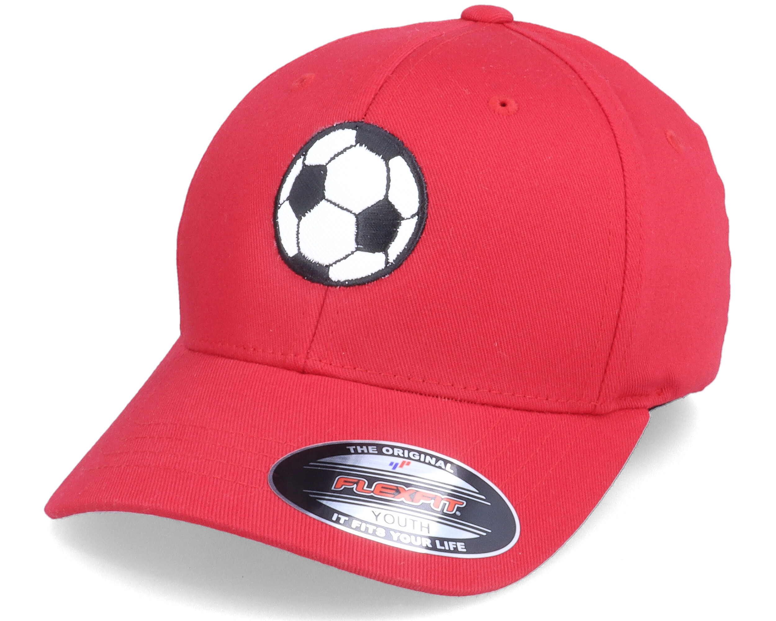 Kids Football Applique Red Flexfit - Forza cap | Hatstoreworld.com