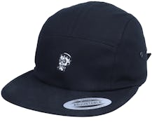 Tiny Hipster Skull Black 5-Panel - Abducted