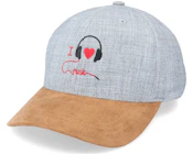 I Love Music Heather Grey/Suede Adjustable