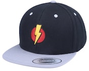 Kids Flash And Thunder 3D Black/Silver Snapback