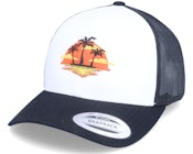 Palm Island Sunset Classic White/Black Trucker