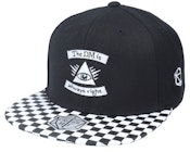 Dm Is Always Right Black Checkered Brim Snapback