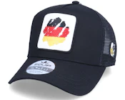 Germany Ripped Flag Patch Beer Black Trucker