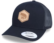 Pike Fish Patch Black Trucker