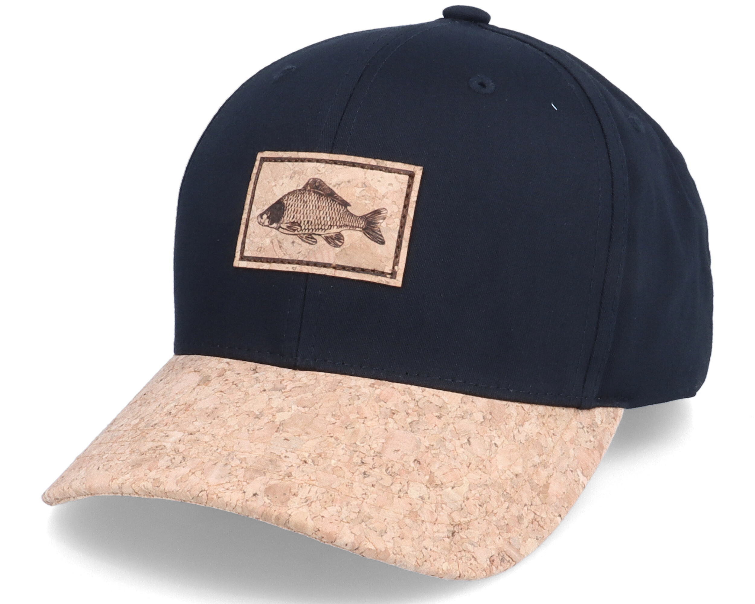 Hunting and fishing leather patch hats