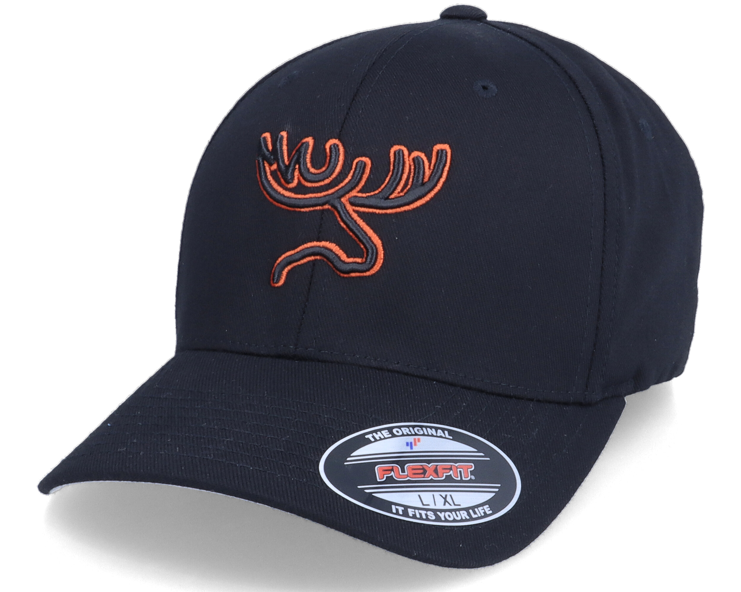 3d Moose Black Flexfit Hunter Cap