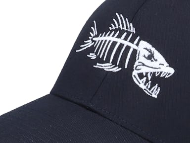 Fish Bones Black Flexfit - Skillfish cap