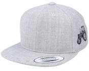 Kids Tractor Side Heather Grey Snapback