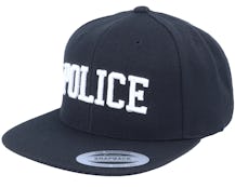 Police 3D Black Snapback - Iconic