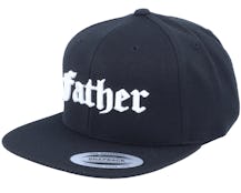 3D Father Black Snapback - Blackletter