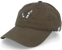 Lily Of The Valley Washed Cotton Olive Mom Cap - Wei