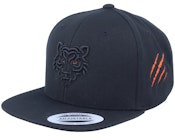 Kids 3D Tiger Black/Orange Black Snapback