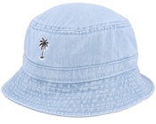 Summer Palm Logo Blue Denim Bucket