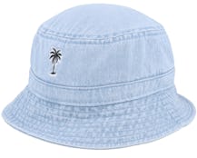 Summer Palm Logo Blue Denim Bucket - Iconic