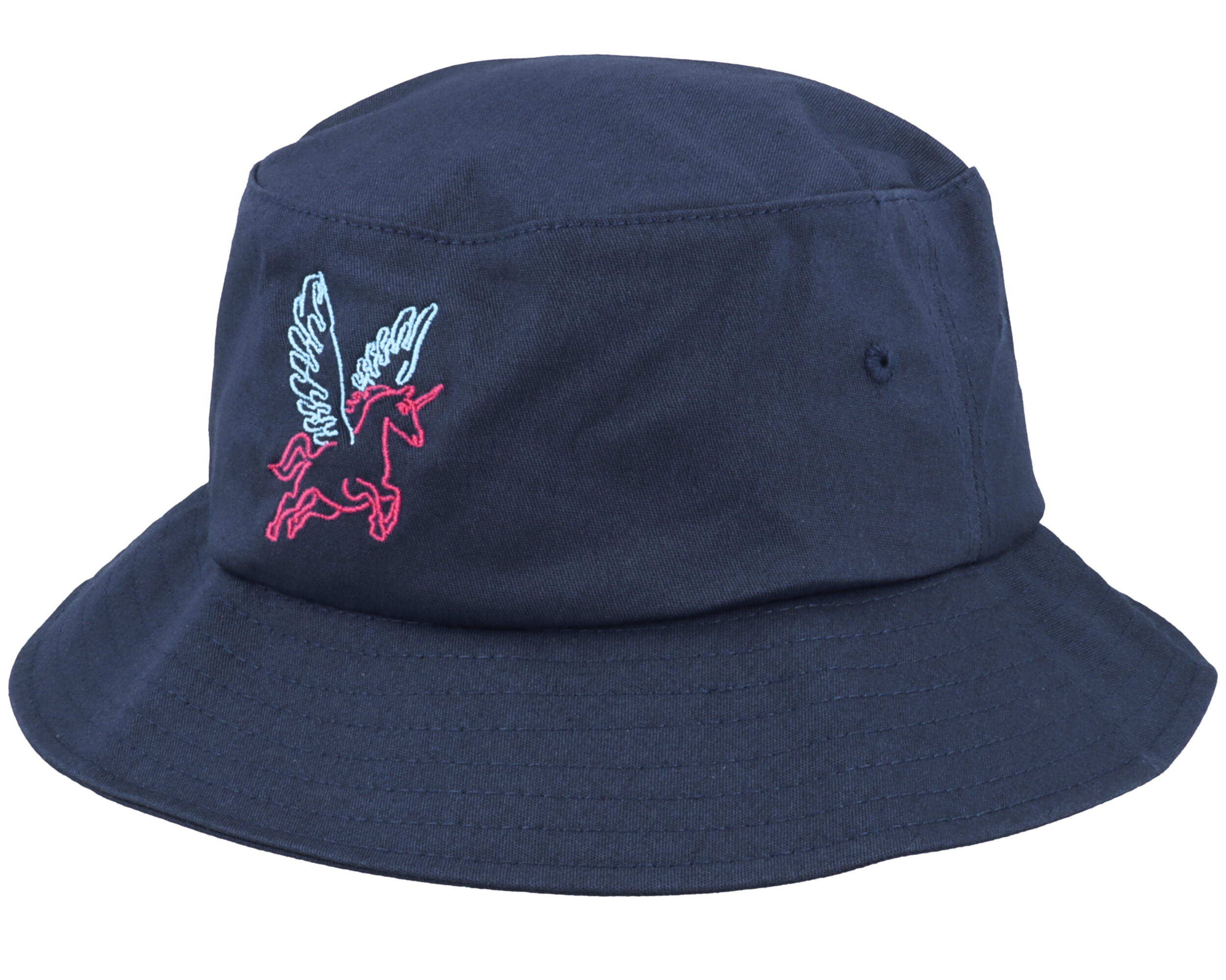 Neon Summer Unicorn Navy Bucket Unicorns hat
