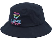 Neon Summer Love Is Love Black Bucket - Iconic