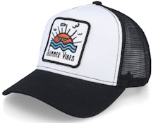 Summer Vibes Sunset Patch White/Black Trucker - Iconic