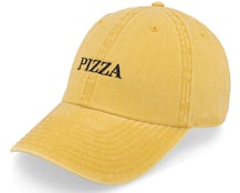 Pizza Washed Mustard Dad Cap - Iconic