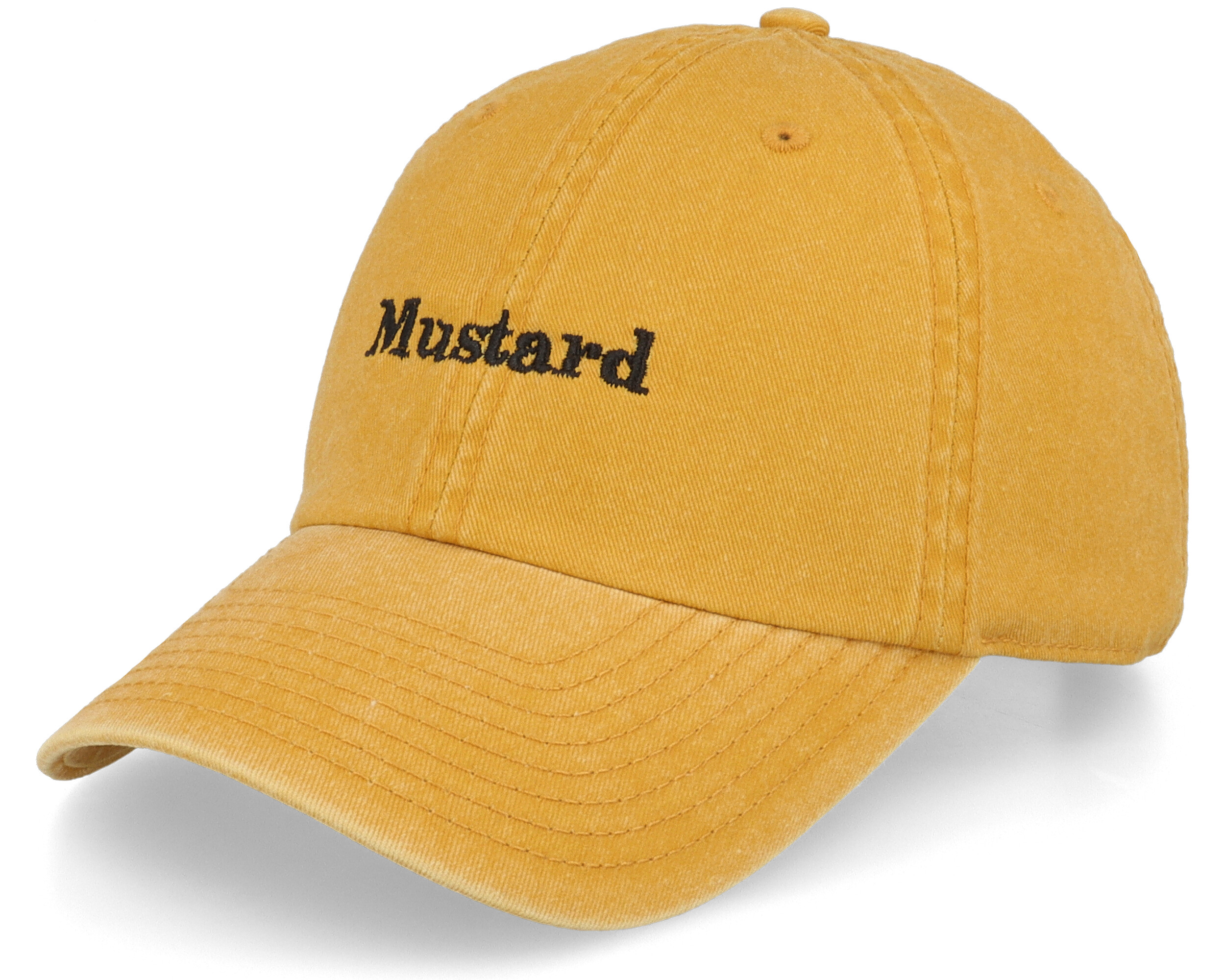 Mustard Washed Mustard Dad Cap Iconic cap