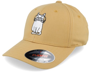 Kids Little Cat With Glasses Curry Flexfit - Main Image