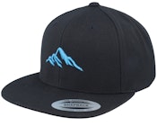 Mountain 3d Blue/Black Snapback