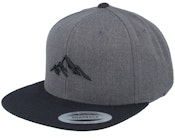 Mountain 3d Black/Charcoal Grey/Black Snapback