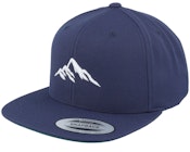 Mountain 3d White/Navy Snapback