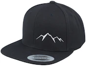 Small Mountain White/Black Snapback
