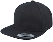 Small Mountain Black/Black Snapback