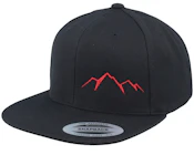 Small Mountain Red/Black Snapback