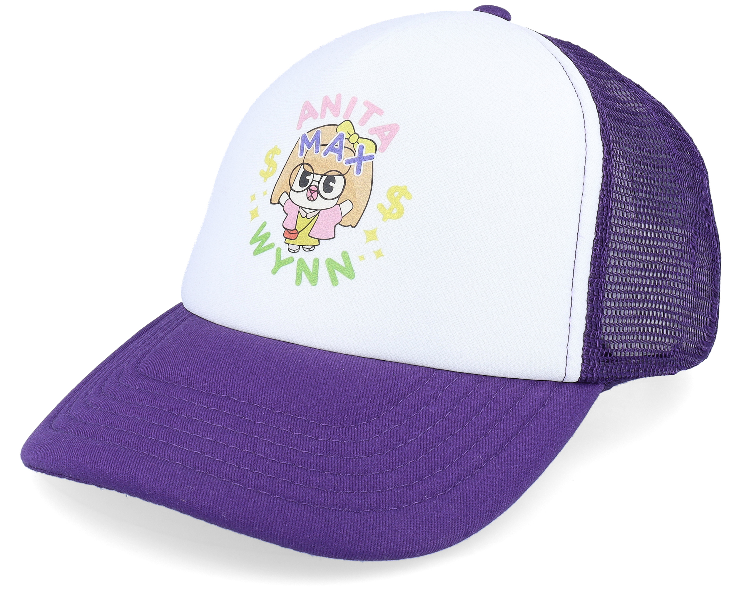 Anita Max Wynn Foam Purple/White Trucker - Iconic 棒球帽| Hatstore.com
