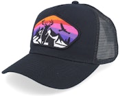 Kids Colorful Deer Big Patch Black Trucker