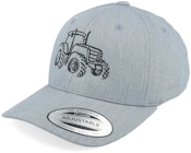 Kids Tractor Outline Heather Grey Adjustable