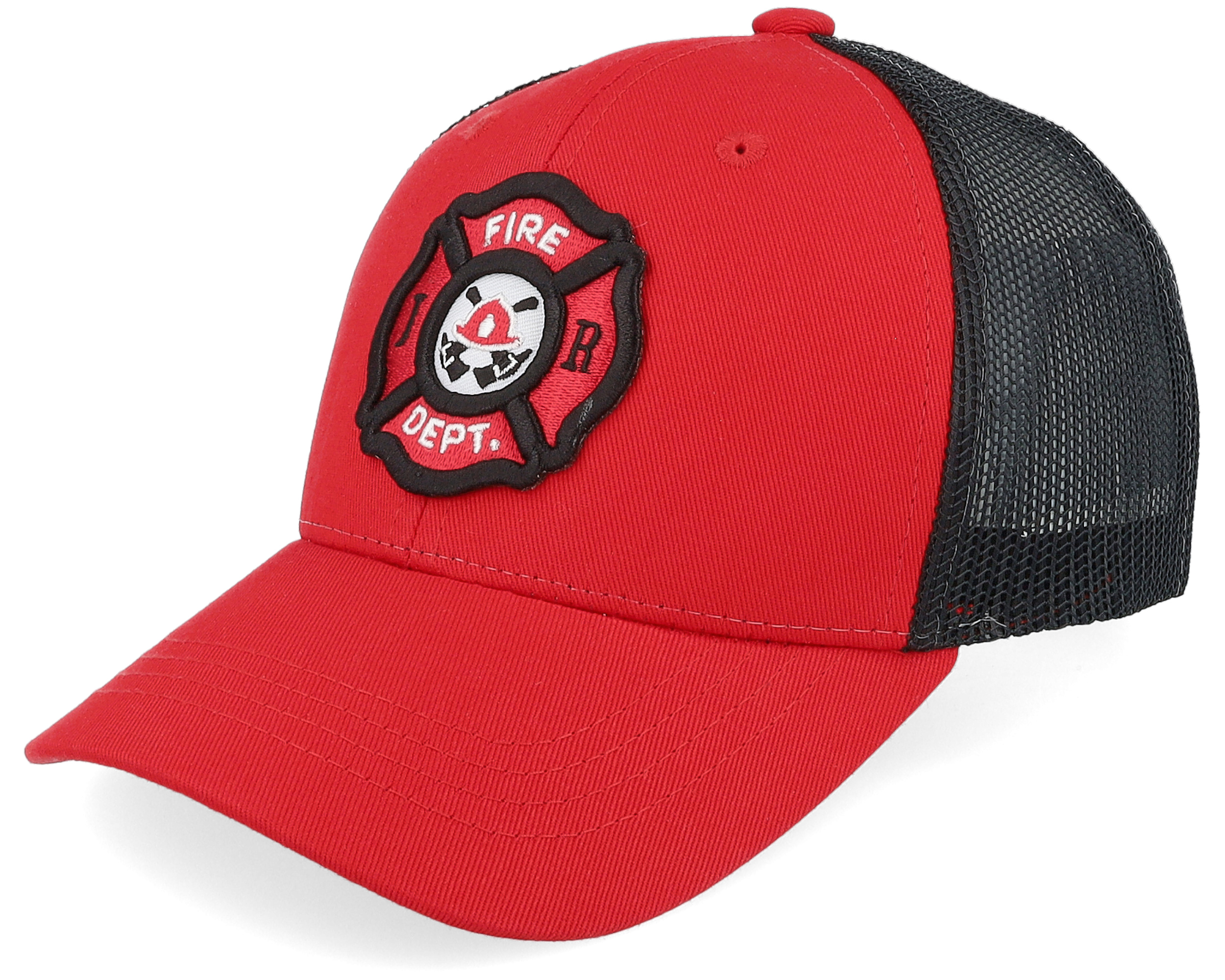 Kids Fire Fighter Junior 3d Patch Scarlet/Black - Kiddo Cap