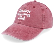 Sunday Running Club Washed Red Dad Cap