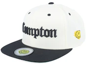 Compton 3d Script Natural/Black Snapback