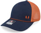 Tiny Moose Antlers Navy/Orange/Dark Orange Rope Trucker